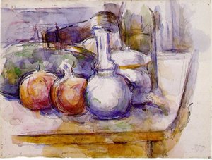 Nature morte : Carafe, Bouteille, Grenades, Pastèque, 1900-06